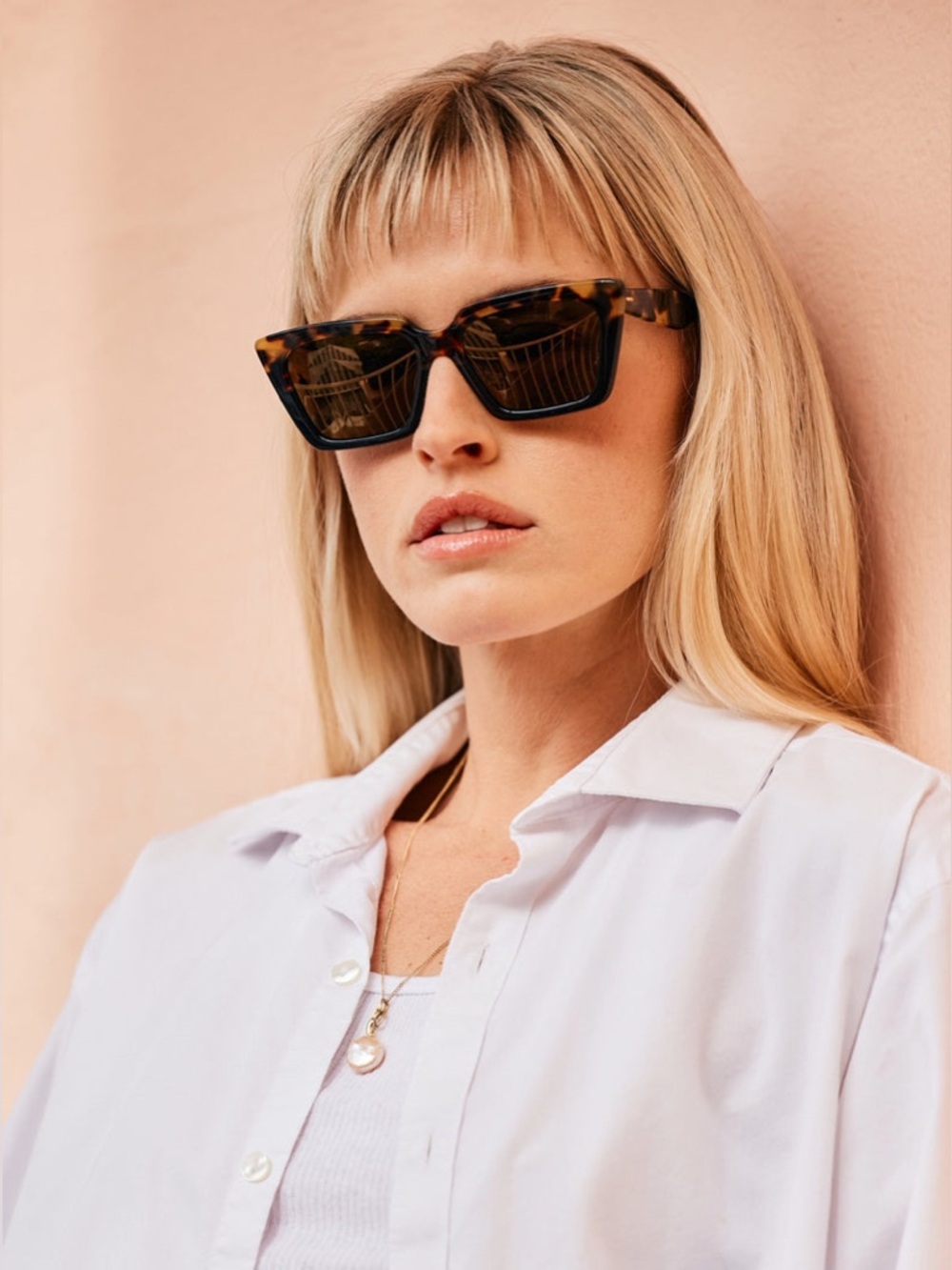 NEW w/Box and Case Authentic RAEN Keera Tortoiseshell Square Sunglasses - Picture 3 of 10